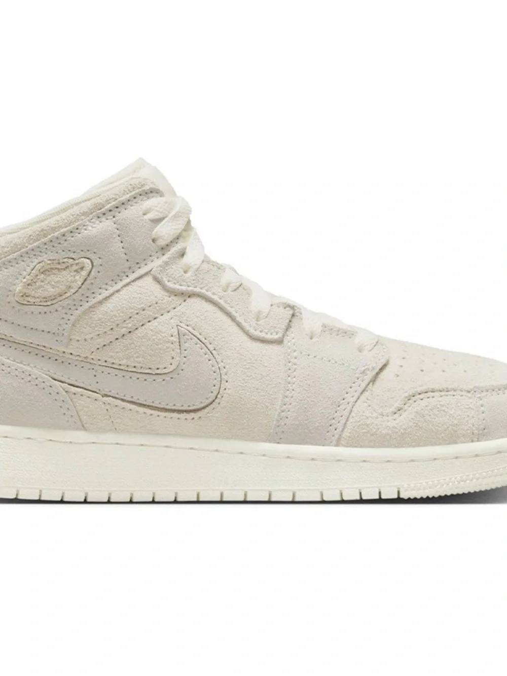 Air Jordan 1 Mid SE Craft PALE IVORY SAIL (Suede White) Mens Size 10. BRAND NEW.